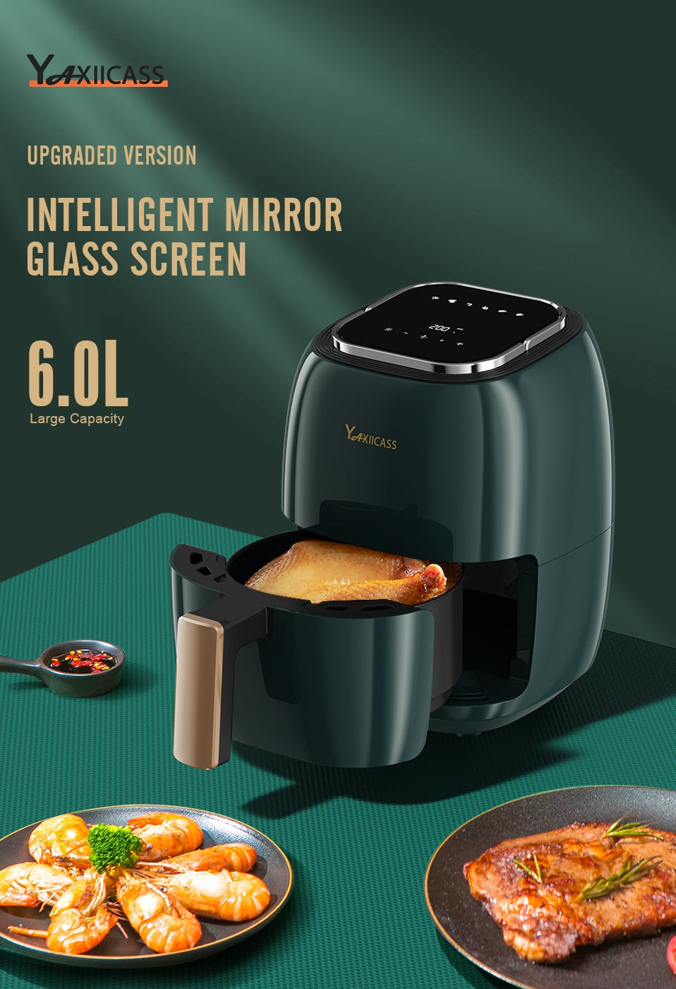 YAXIICASS 6L Air Fryer