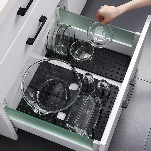 Drawer Retractable Tableware Rack