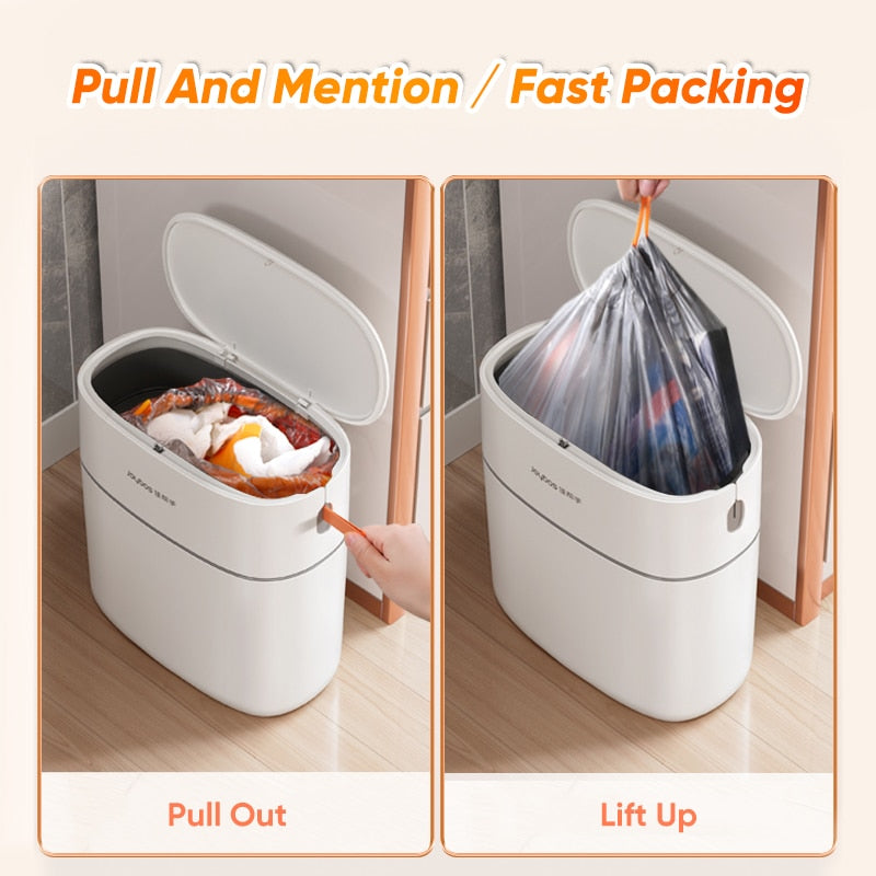 Automatic Drawstring Garbage Bin