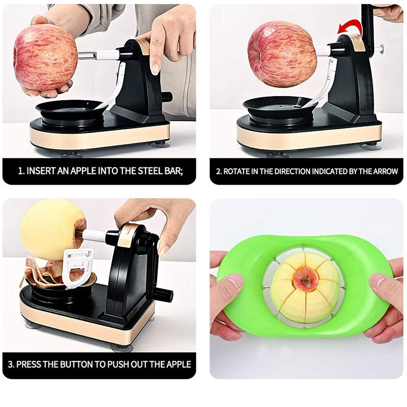 Hand-cranked Multifunctional Fruit Peeler