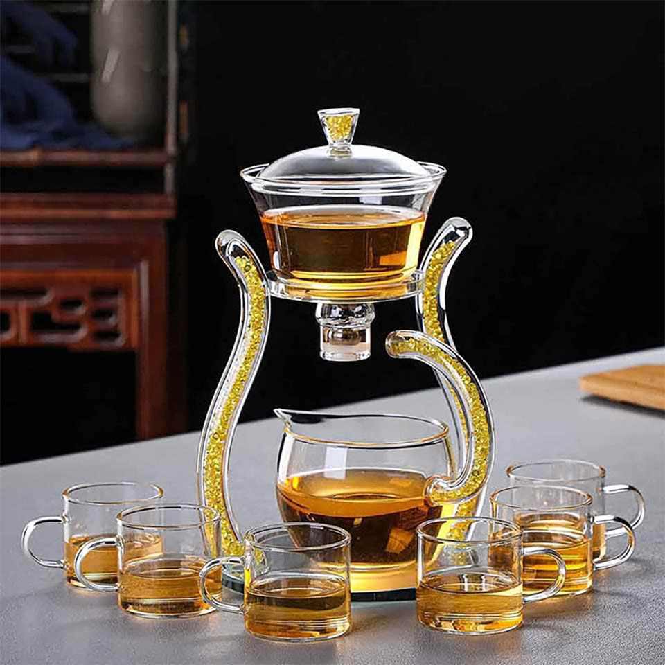 Crystal Glass Teapot Set