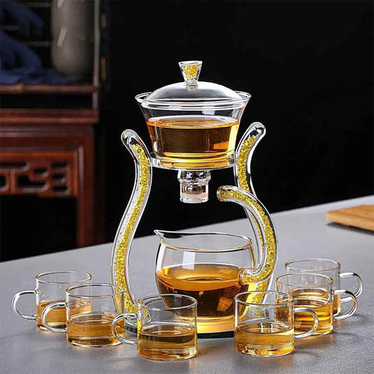 Crystal Glass Teapot Set