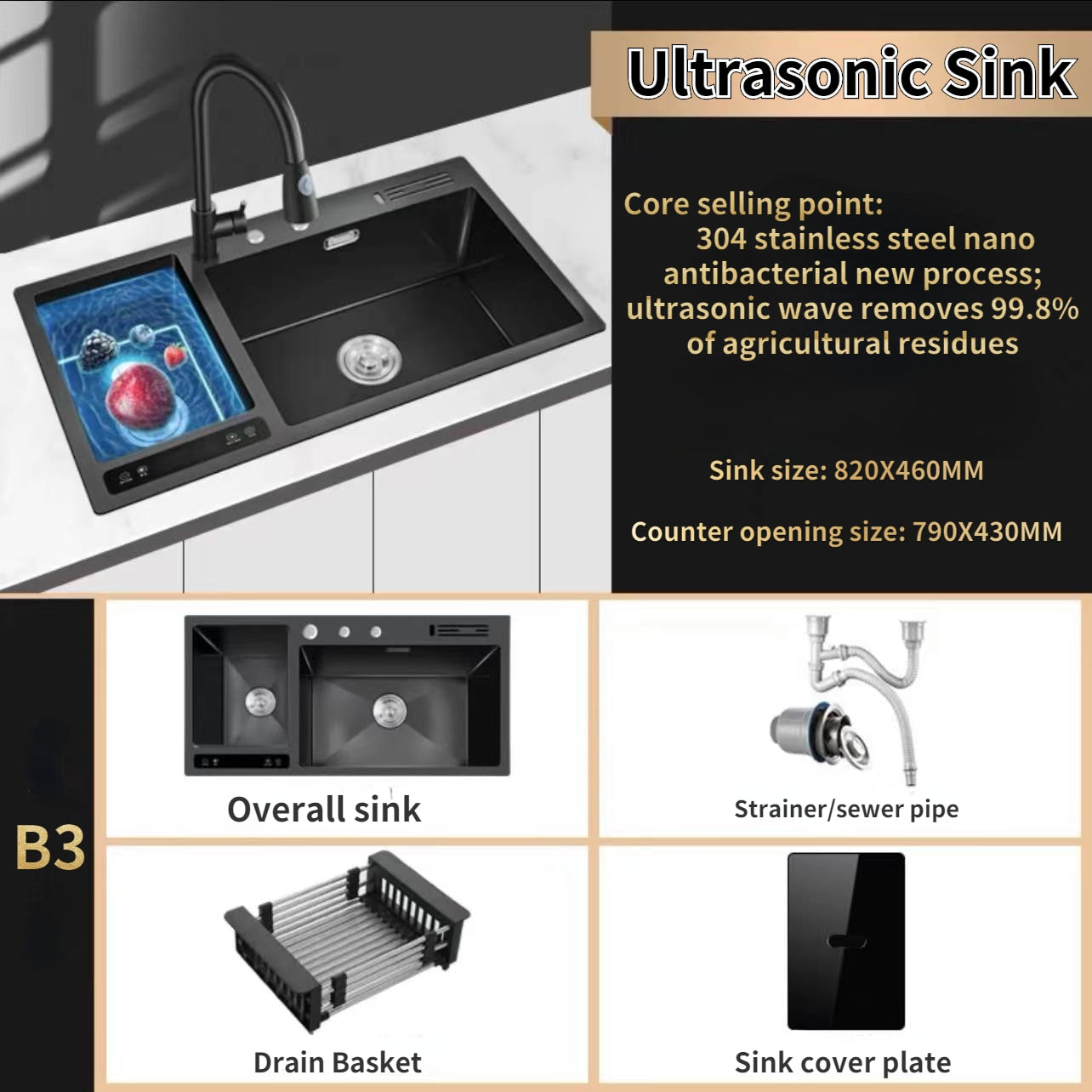 Ultrasonic Sink