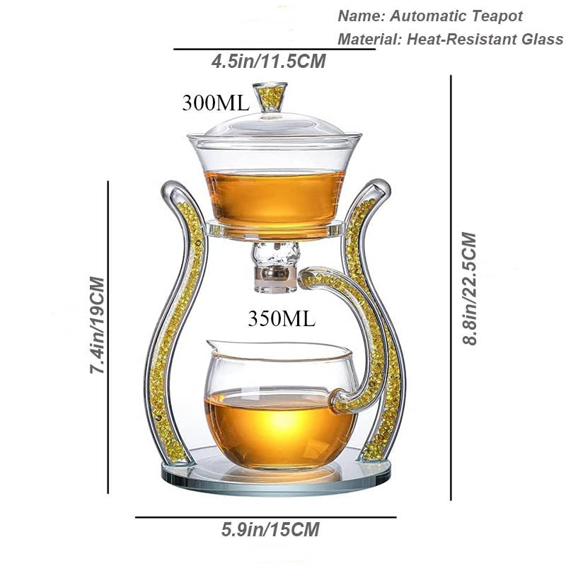 Crystal Glass Teapot Set