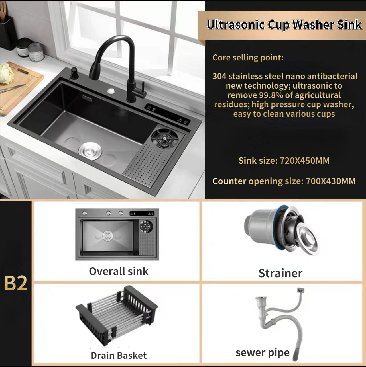 Ultrasonic Sink