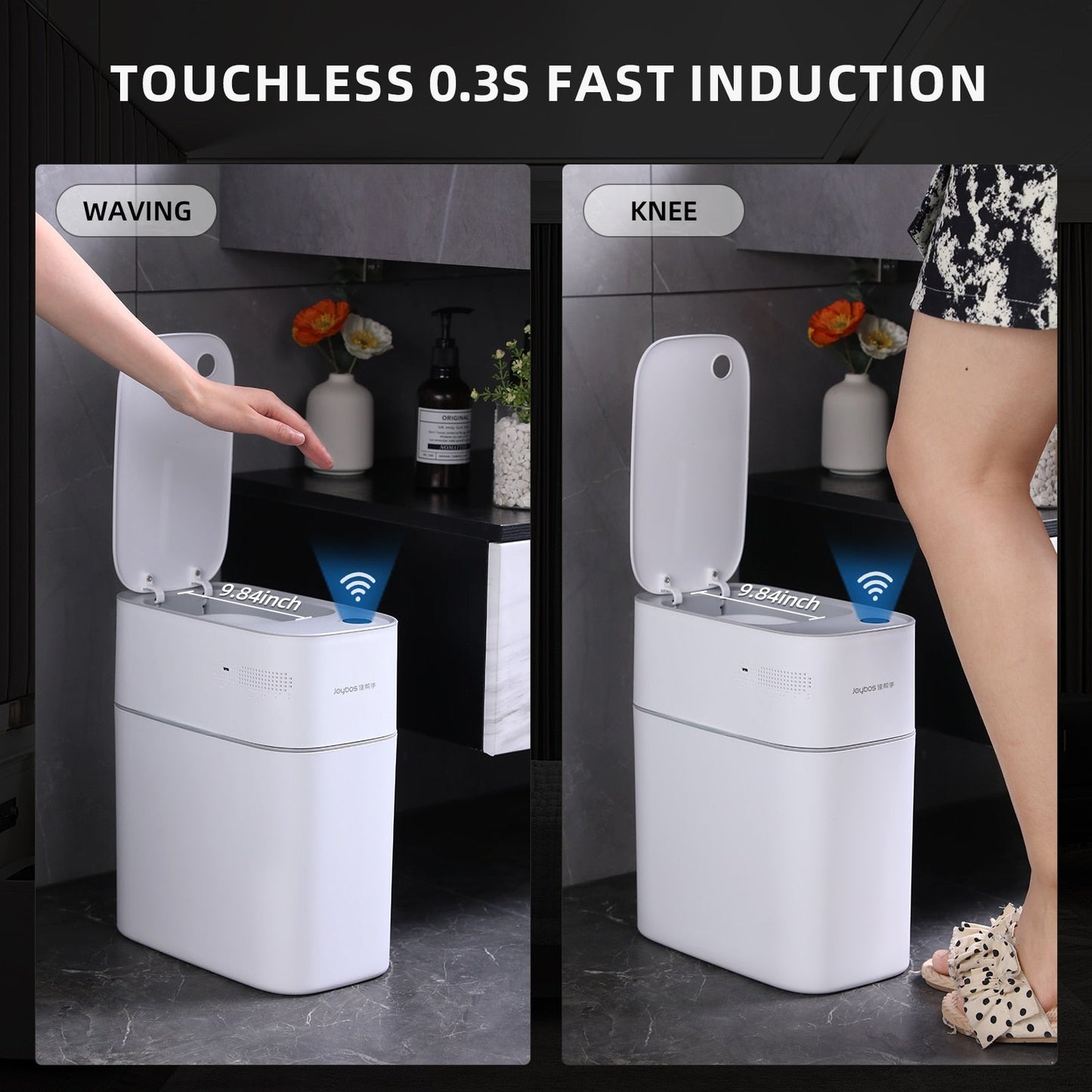 14L Smart Bathroom Trash