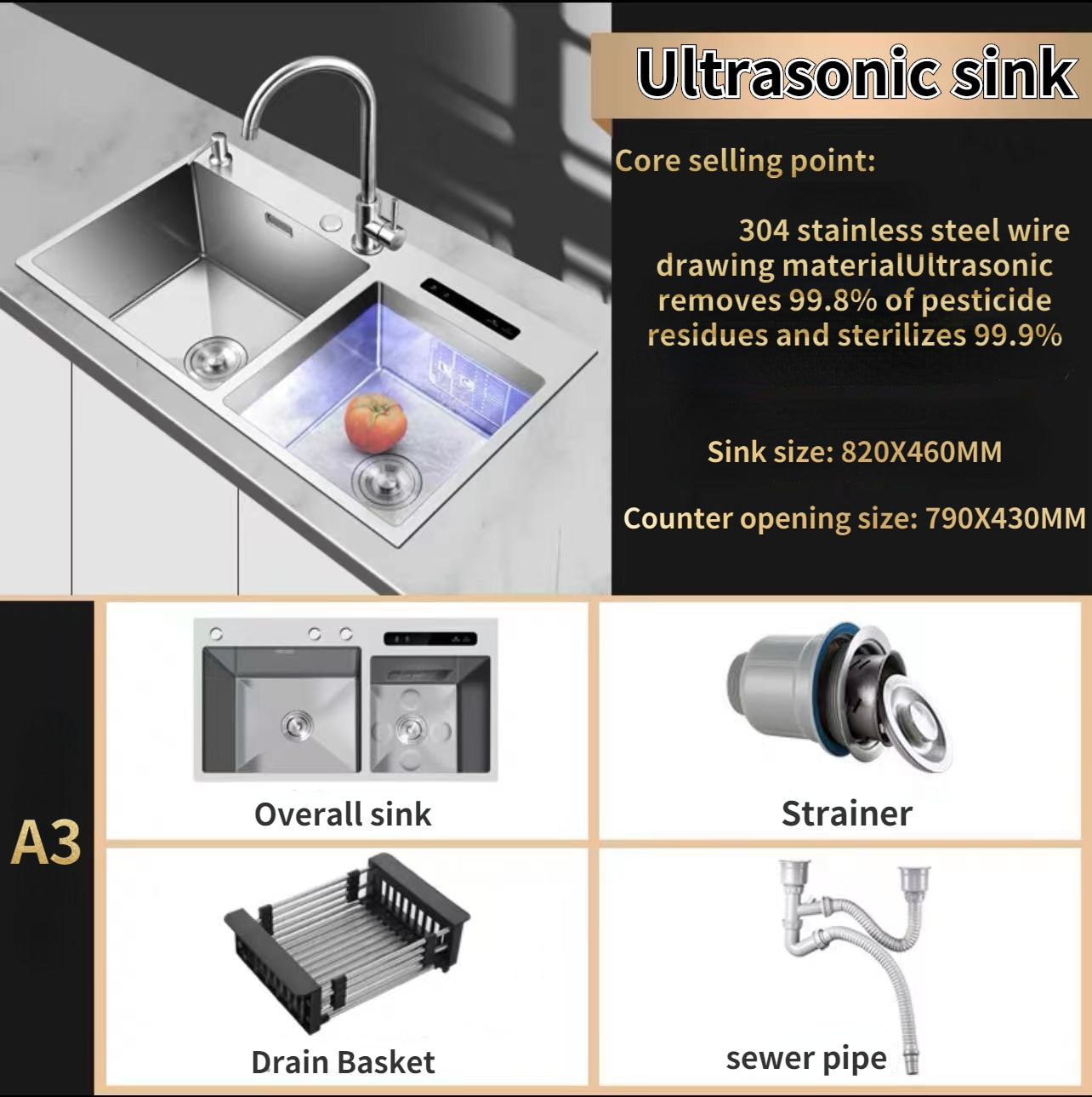 Ultrasonic Sink