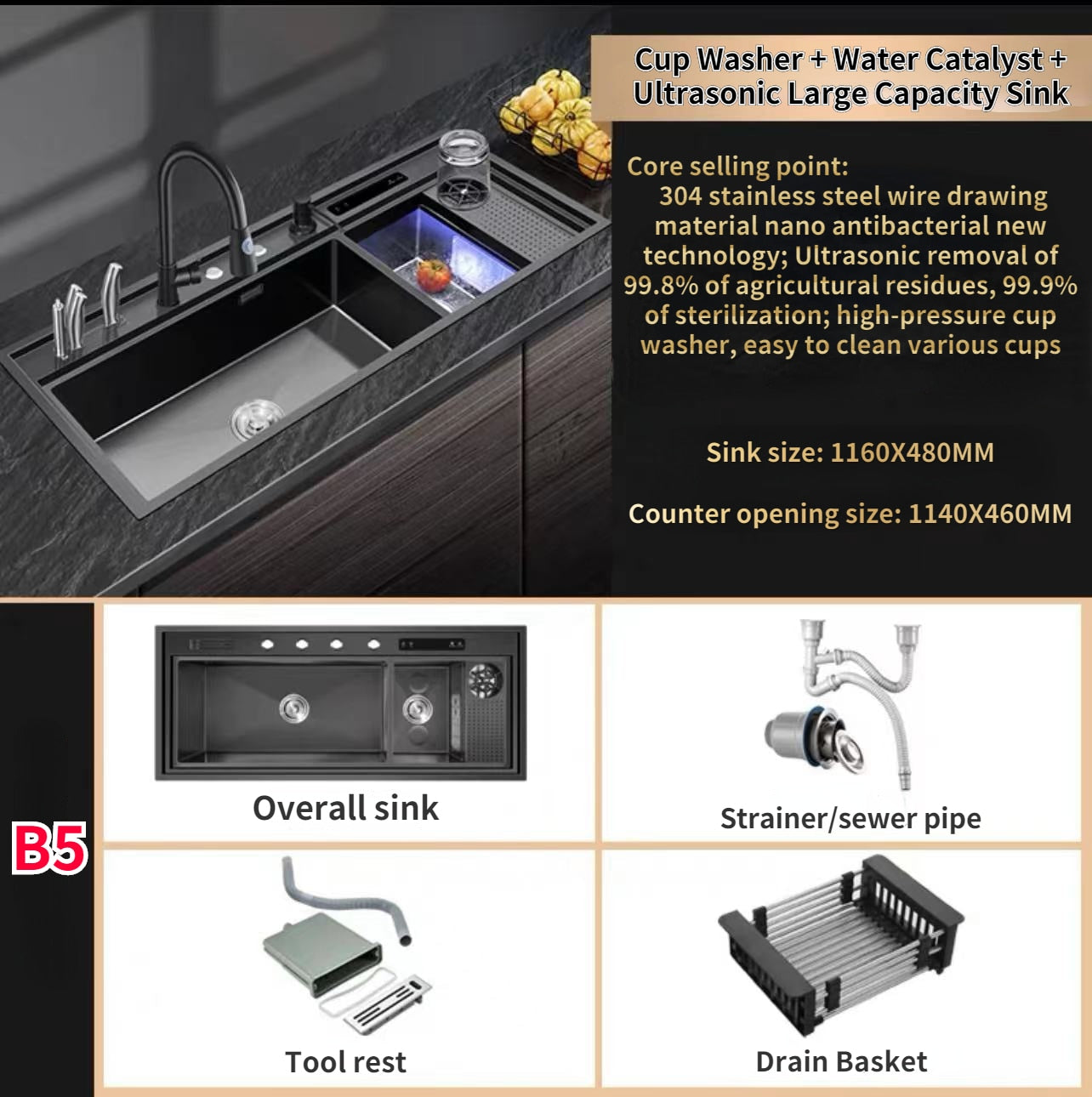 Ultrasonic Sink