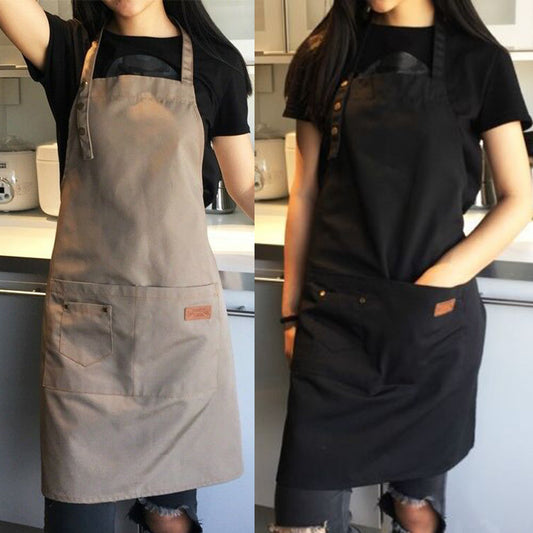 Apron With 2 Waist Pockets