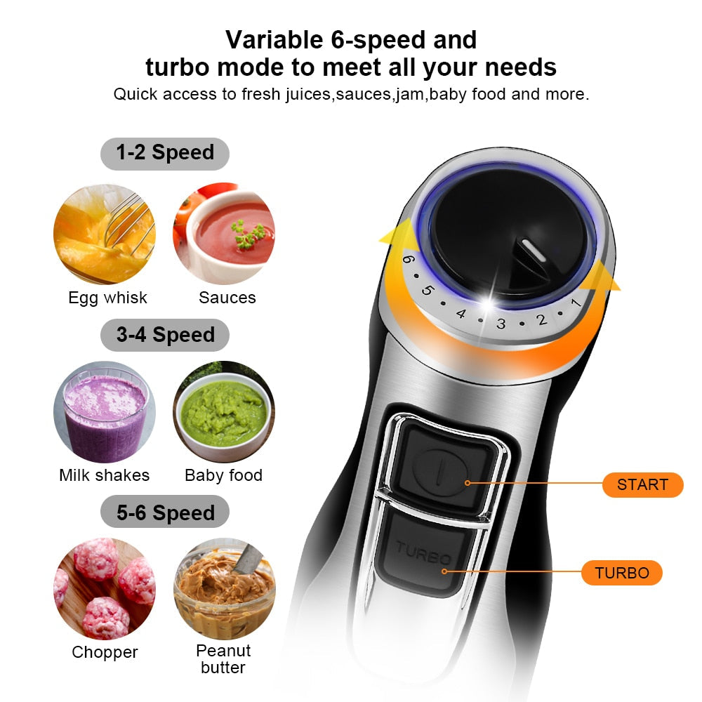 4-in-1 High Power Hand Blender