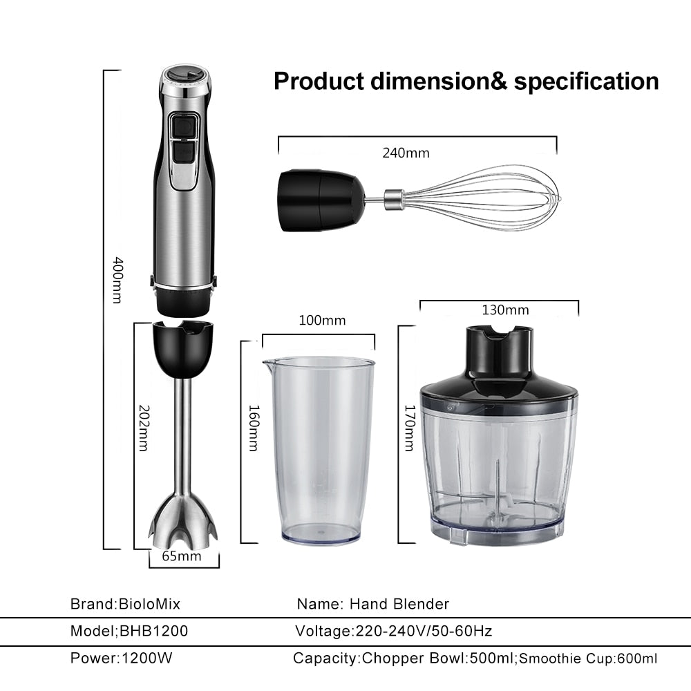 4-in-1 High Power Hand Blender