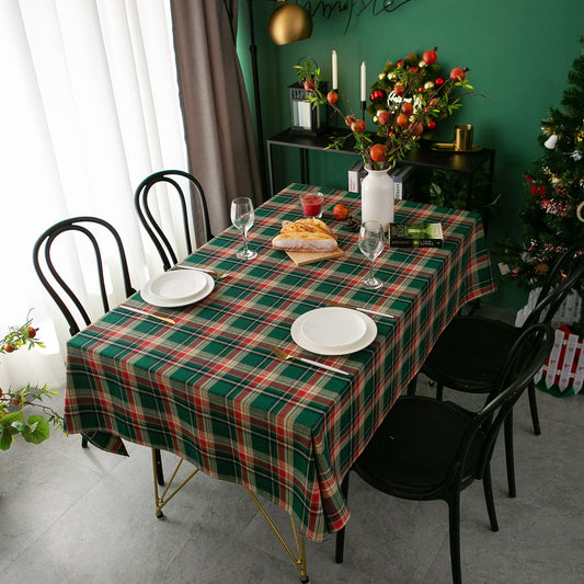 Nordic Plaid Stripes Tablecloth