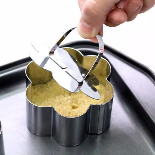 Stainless Steel 3d Round Cake Molds - 2 PCS