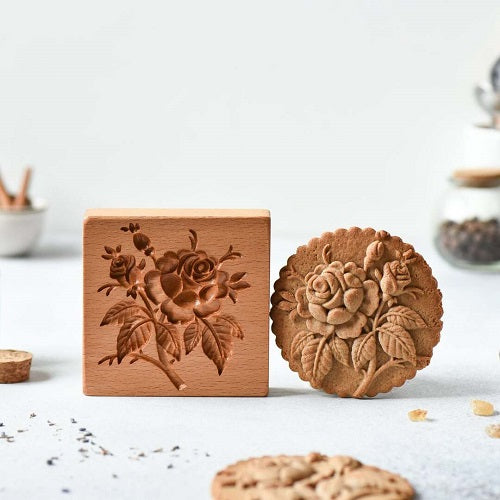 Cookie cutter - Provance rose cookie stamp